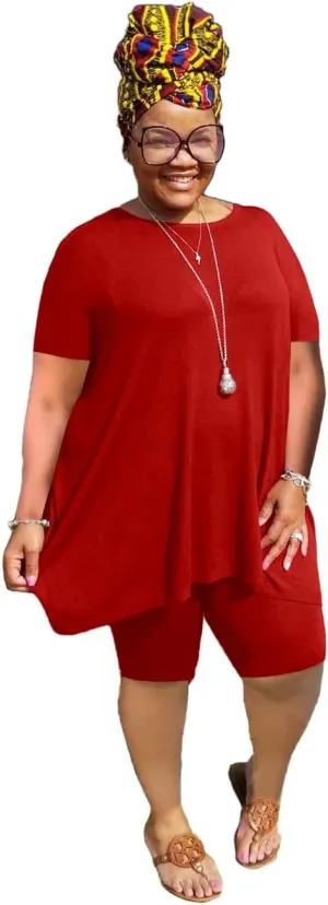 Mrskoala Women Two Piece Outfit Casual Sweatsuits Summer Sets