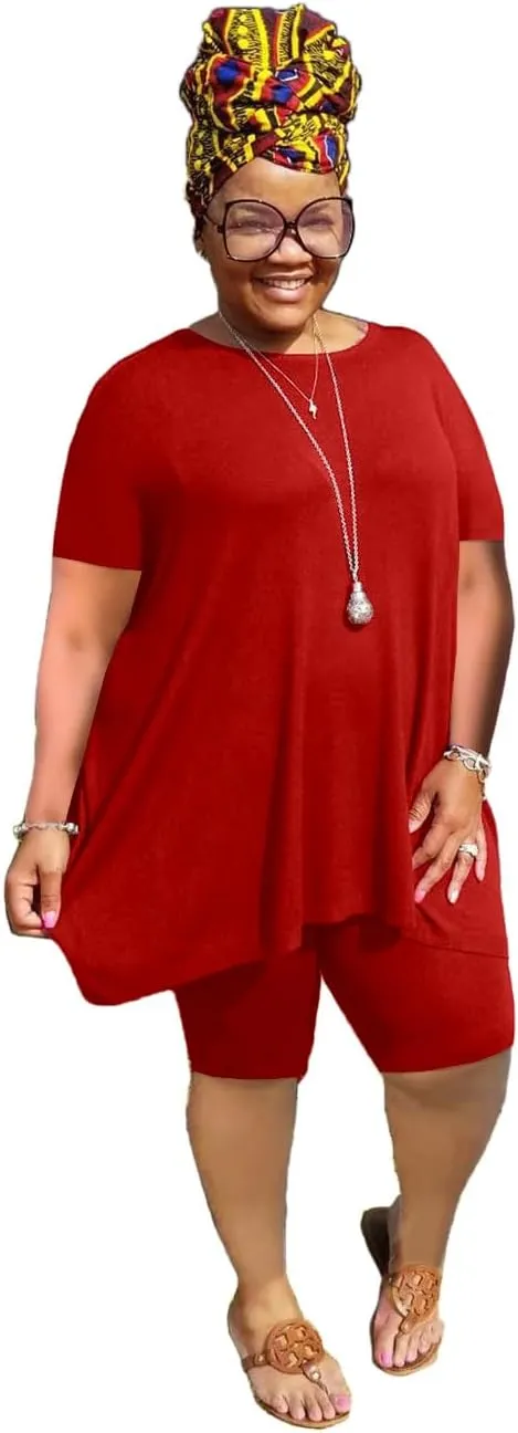 Mrskoala Women Two Piece Outfit Casual Sweatsuits Summer Sets