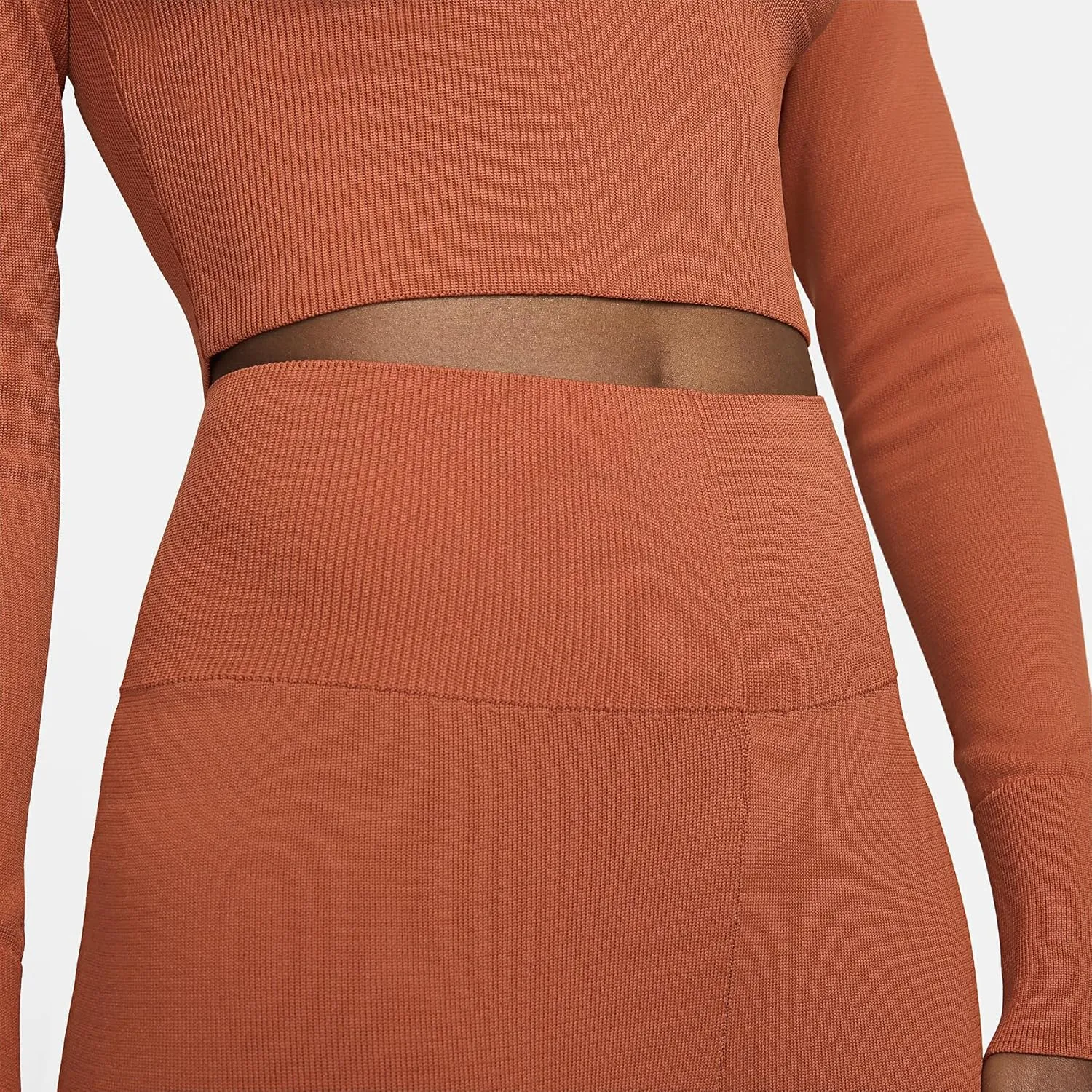 Nike Women's Sportswear Chill Knit Tight High-Waisted Sweater Flared Pants