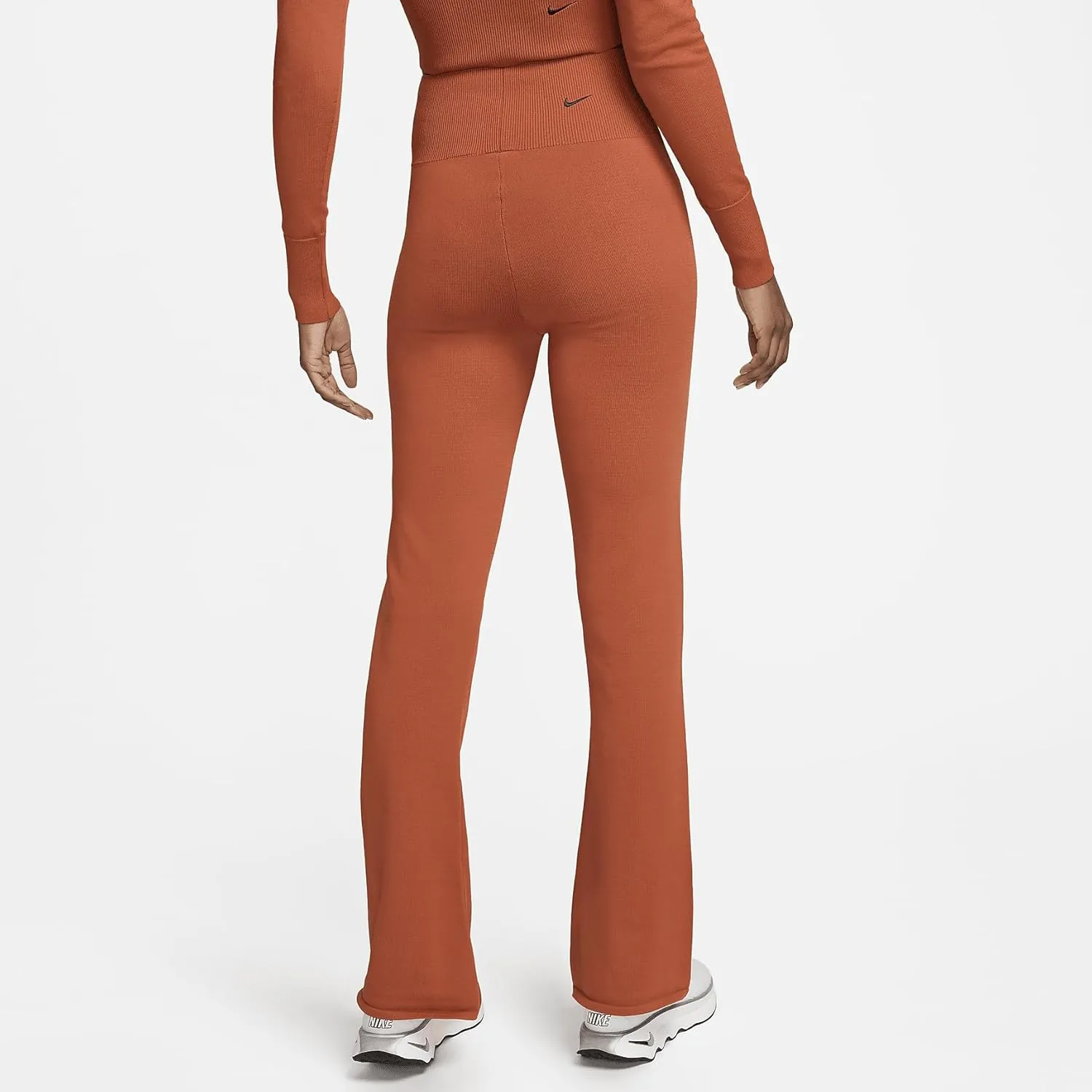 Nike Women's Sportswear Chill Knit Tight High-Waisted Sweater Flared Pants