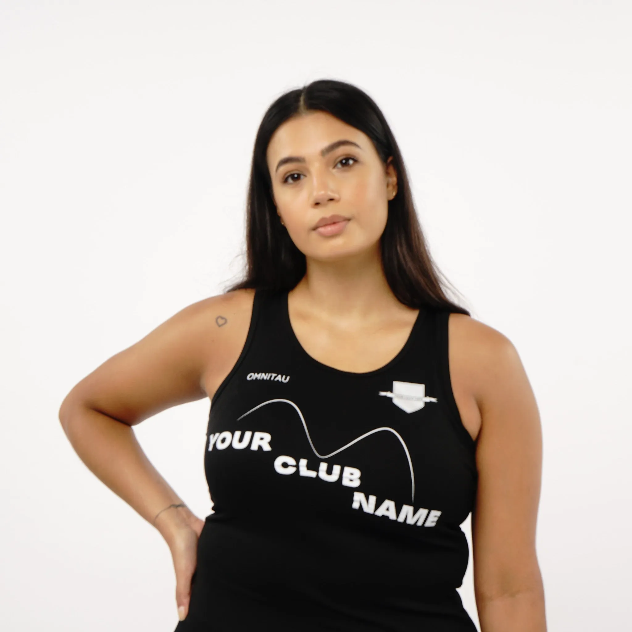 Omnitau Women's Core Crew Neck Athletics Vest - Black
