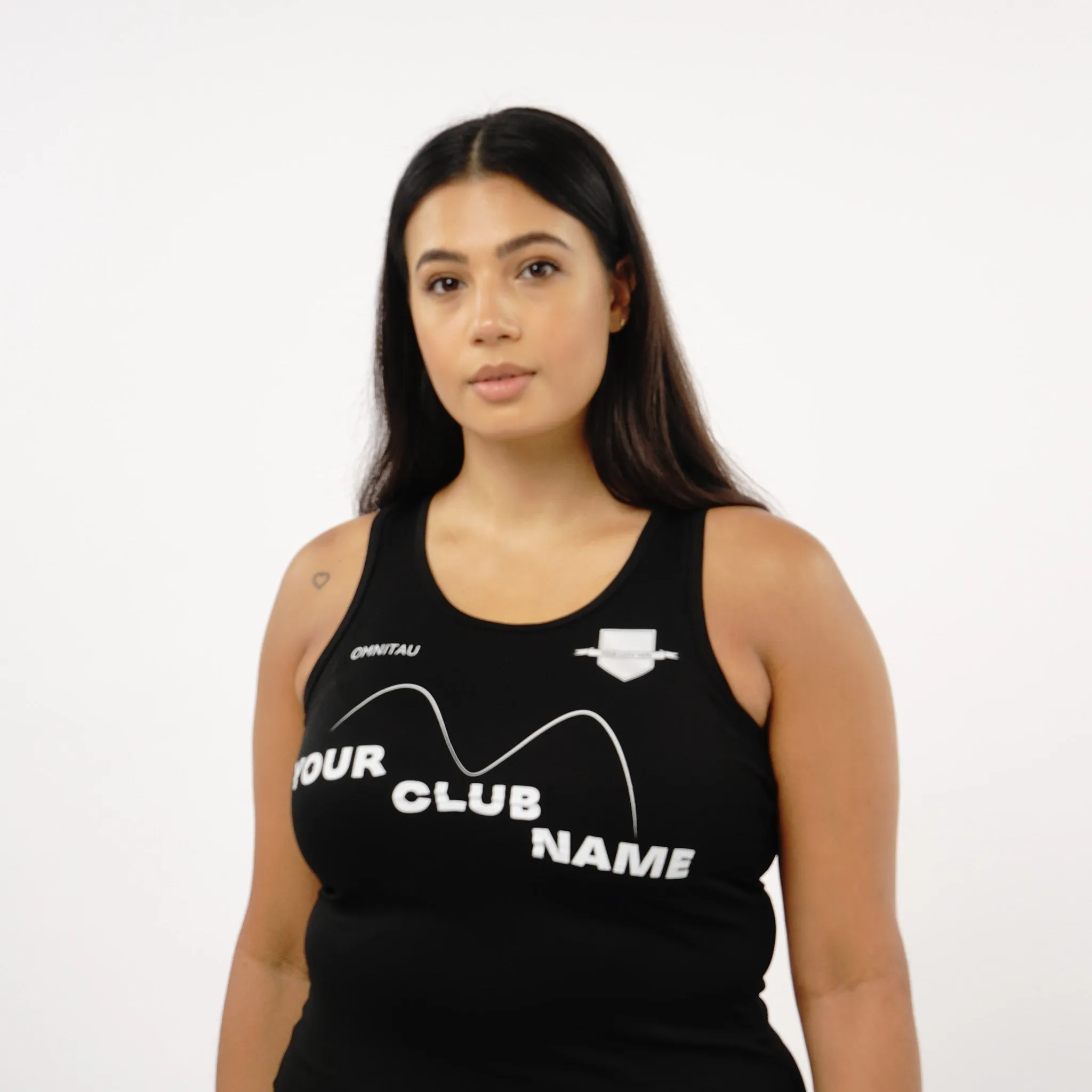 Omnitau Women's Core Crew Neck Athletics Vest - Black