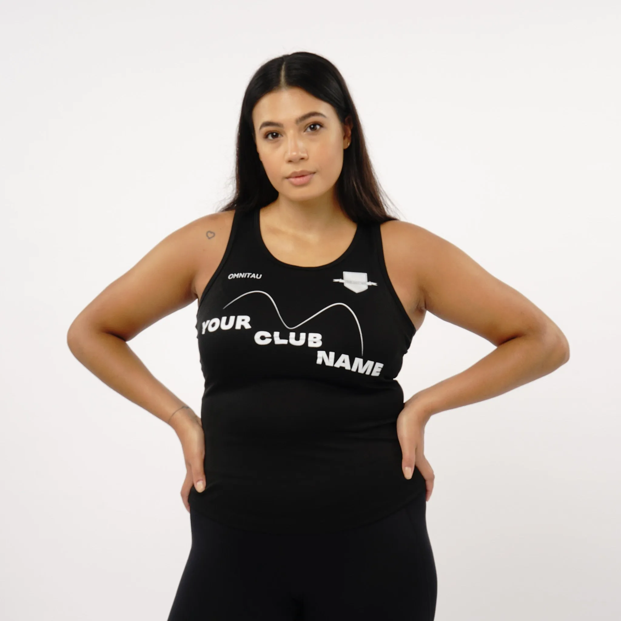 Omnitau Women's Core Crew Neck Athletics Vest - Black