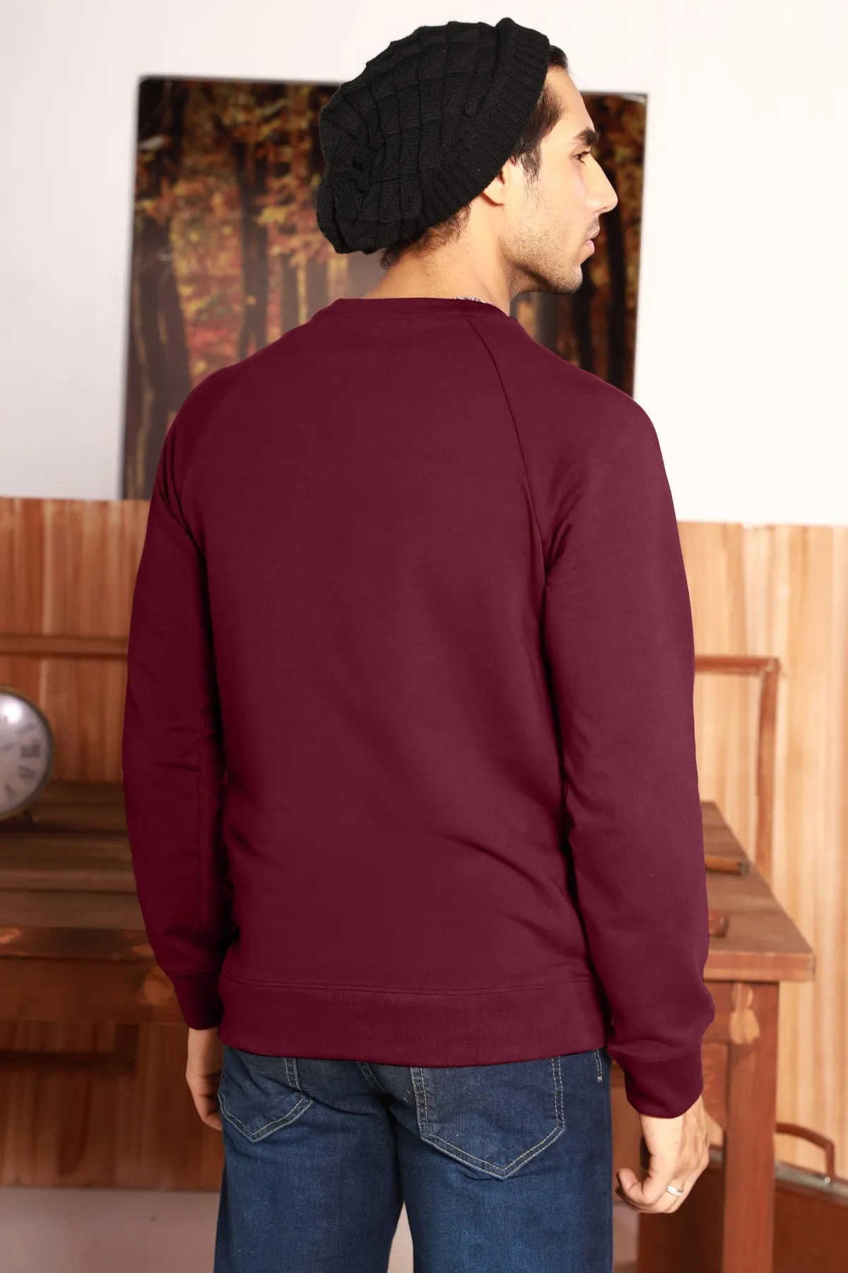 Perseverance Raglan Maroon Sweatshirt - W22 - MSW051R