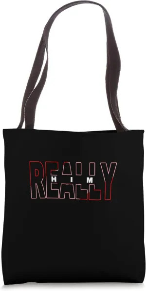 Red Really HIM Red Graphic Tote Bag