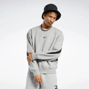 Reebok Apparel Men Classics Brand Proud Crew Sweatshirt MGREYH