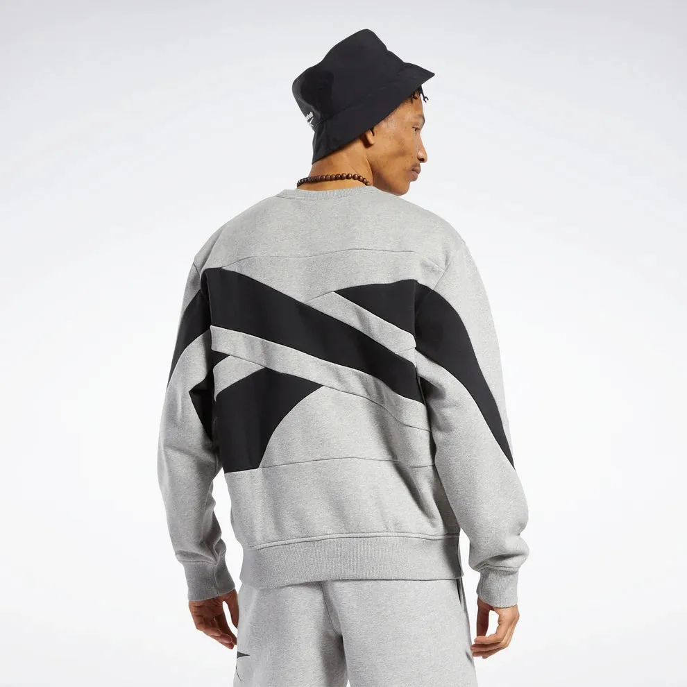 Reebok Apparel Men Classics Brand Proud Crew Sweatshirt MGREYH