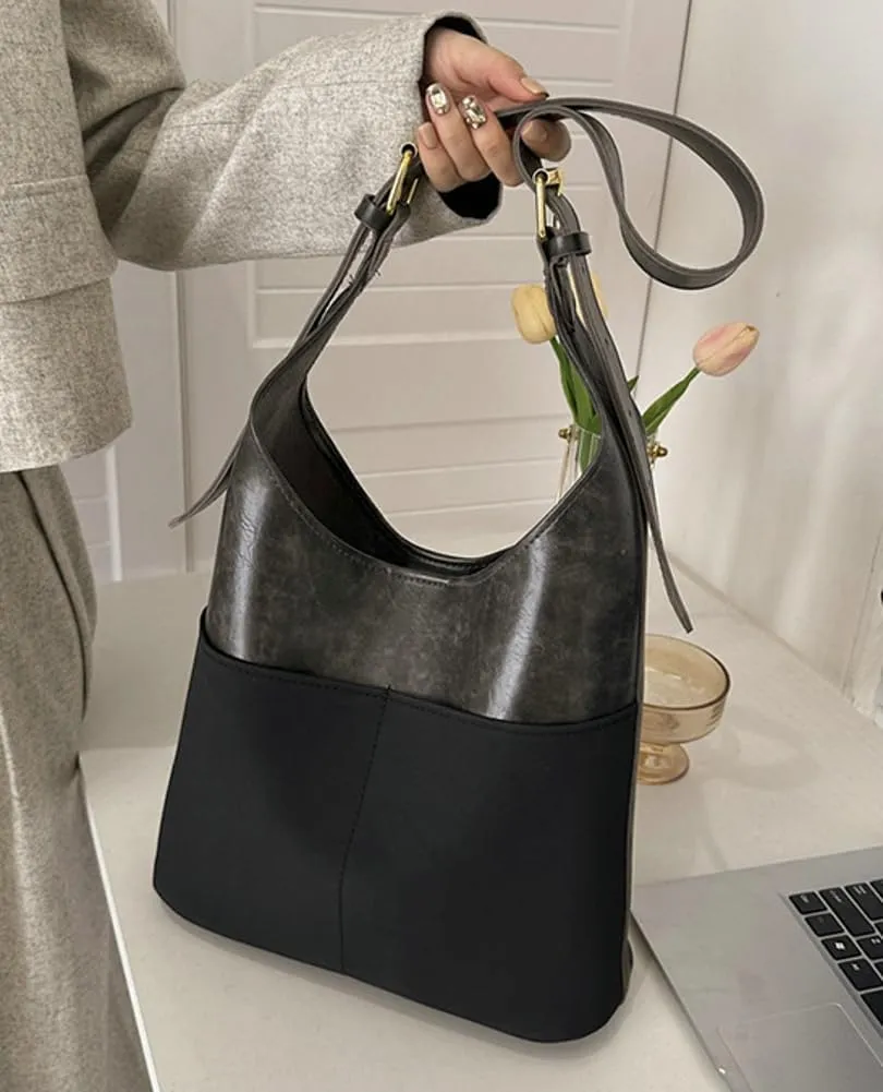 Retro Tote Bags for Women Suede Vegan Leather Slouchy Bag Handbag PU Purse Casual Bag Work Office Handbag 2024