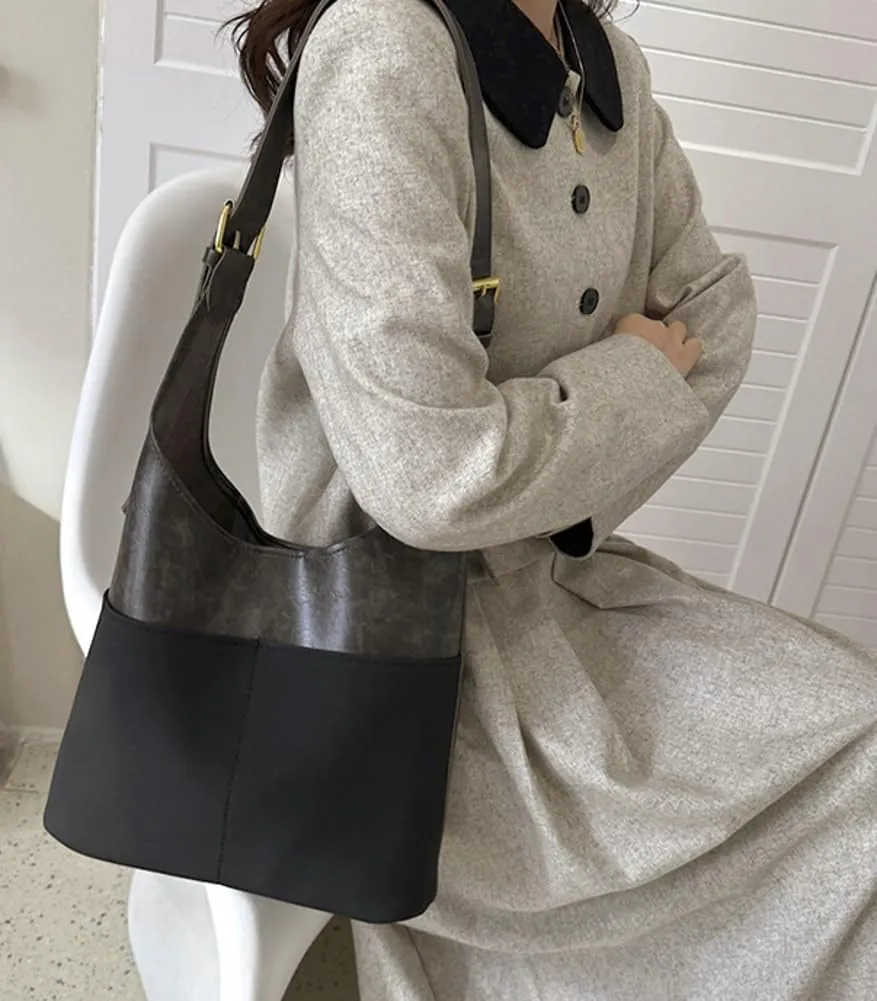 Retro Tote Bags for Women Suede Vegan Leather Slouchy Bag Handbag PU Purse Casual Bag Work Office Handbag 2024