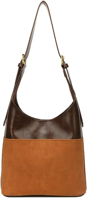 Retro Tote Bags for Women Suede Vegan Leather Slouchy Bag Handbag PU Purse Casual Bag Work Office Handbag 2024