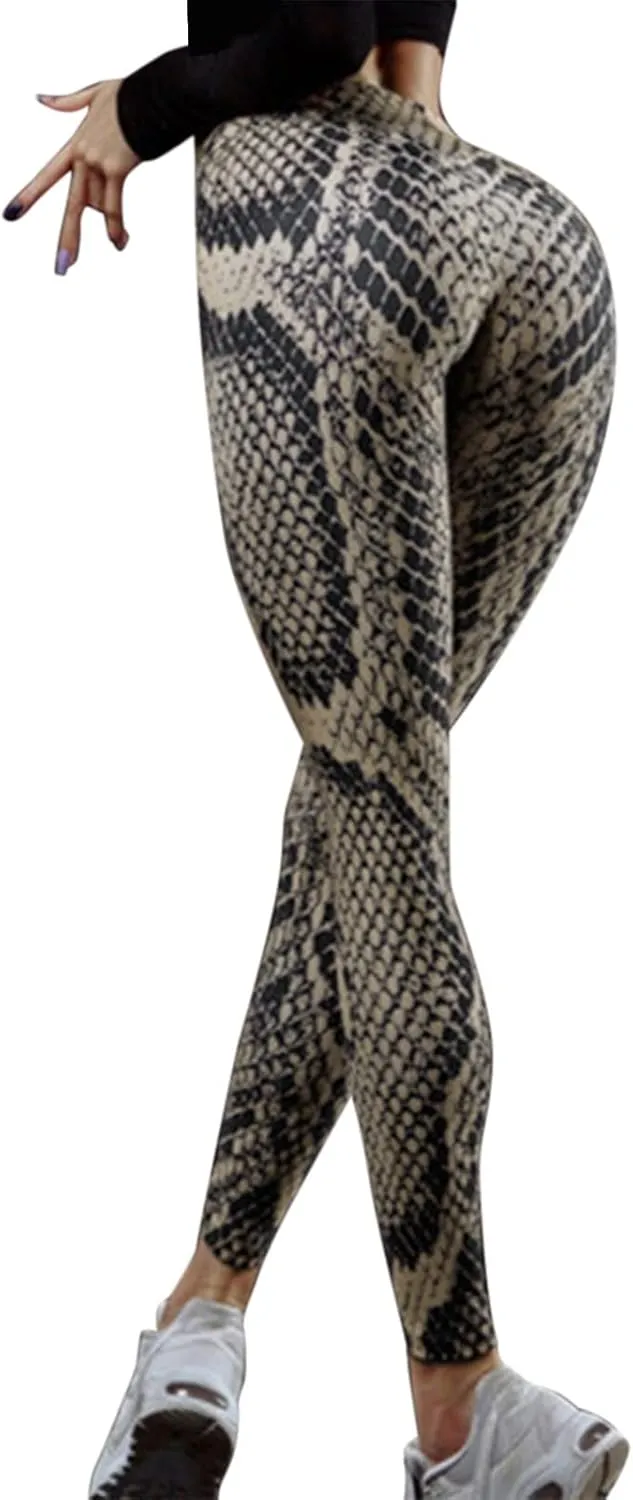 Sexy Leggings for Women High Waist Yoga Pants, Scrunch Butt Lifting Elastic Tights Lace Sexy High Waist Trousers