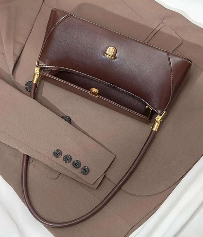 Shoulder Bag for Women Purse Handbag Foldover PU Leather Small Tote Bag Work Shopping Dating 2024