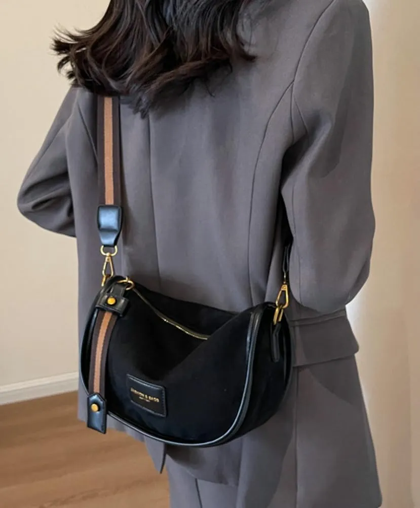 Suede Crossbody Bag for Women Casual PU Tote Shoulder Bag Vegan Leather Hobo Purse Bags Work Travel Shopping 2024