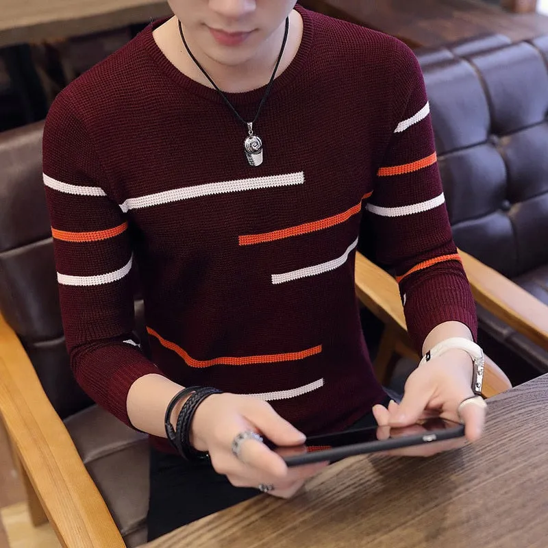 Sweaters And Pullovers Men Long Sleeve Knitted Sweater