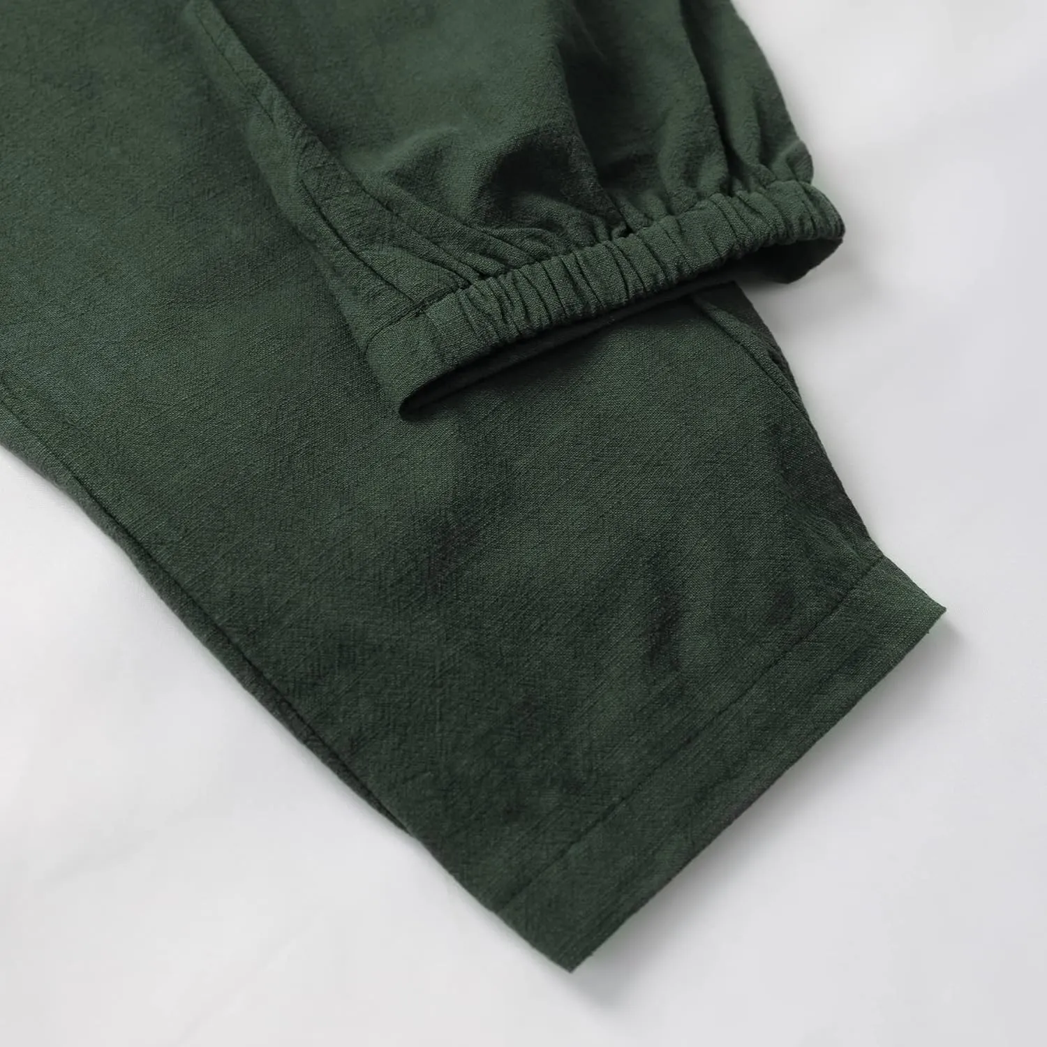 Tanming Linen Pants for Women Summer Casual High Waisted Drawstring White Beach Pant