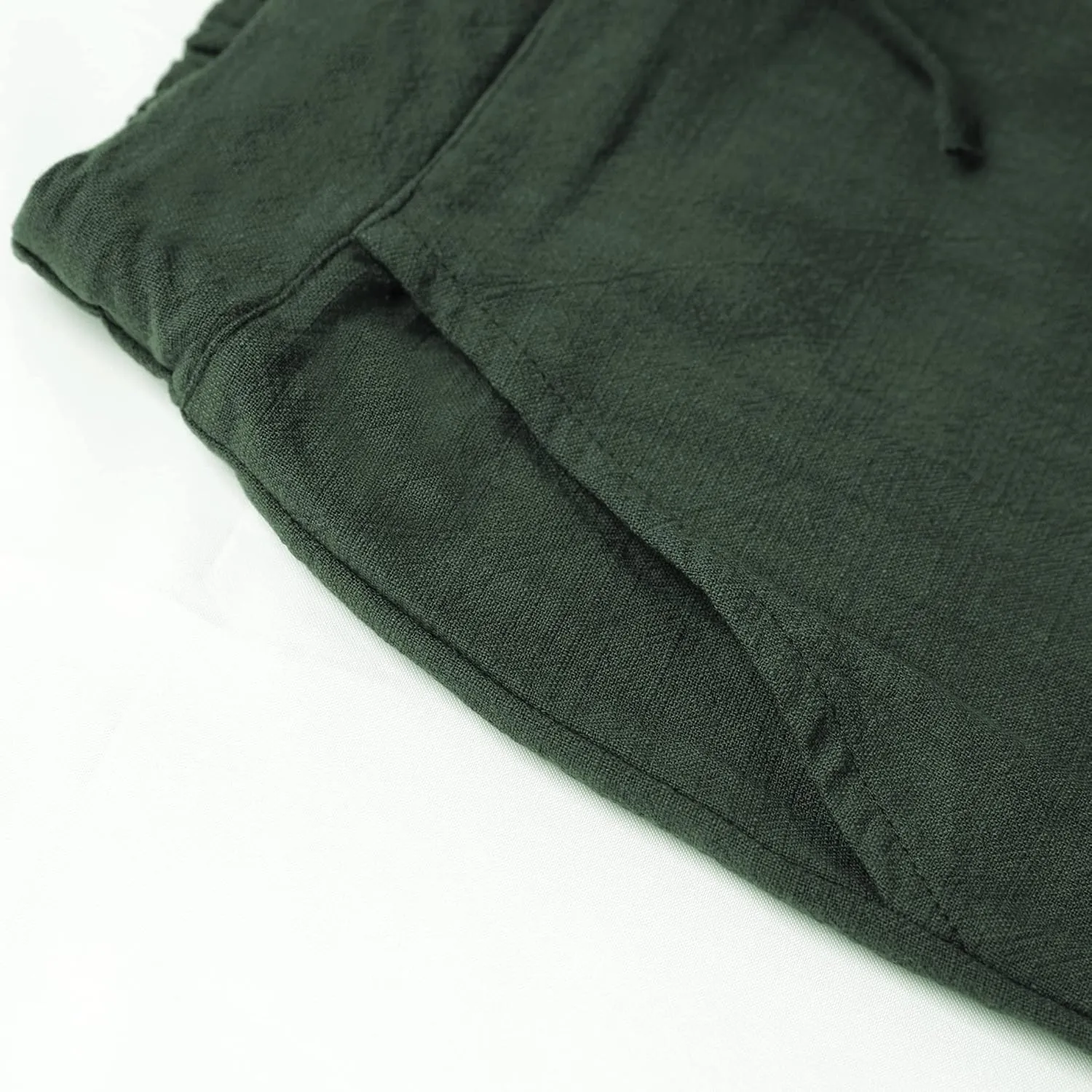 Tanming Linen Pants for Women Summer Casual High Waisted Drawstring White Beach Pant