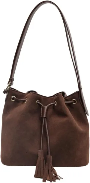 Vegan Leather Retro Bucket Bags Purses Hobo and PU Shoulder Handbags Drawstring with Adjustable Straps 2024