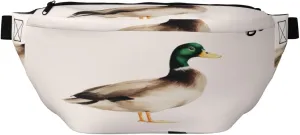 Vintage Watercolor Simple Mallard Duck Fanny Pack For Women Man, Waist Belt Bag Crossbody For Sports Travel Hiking Running Jogging