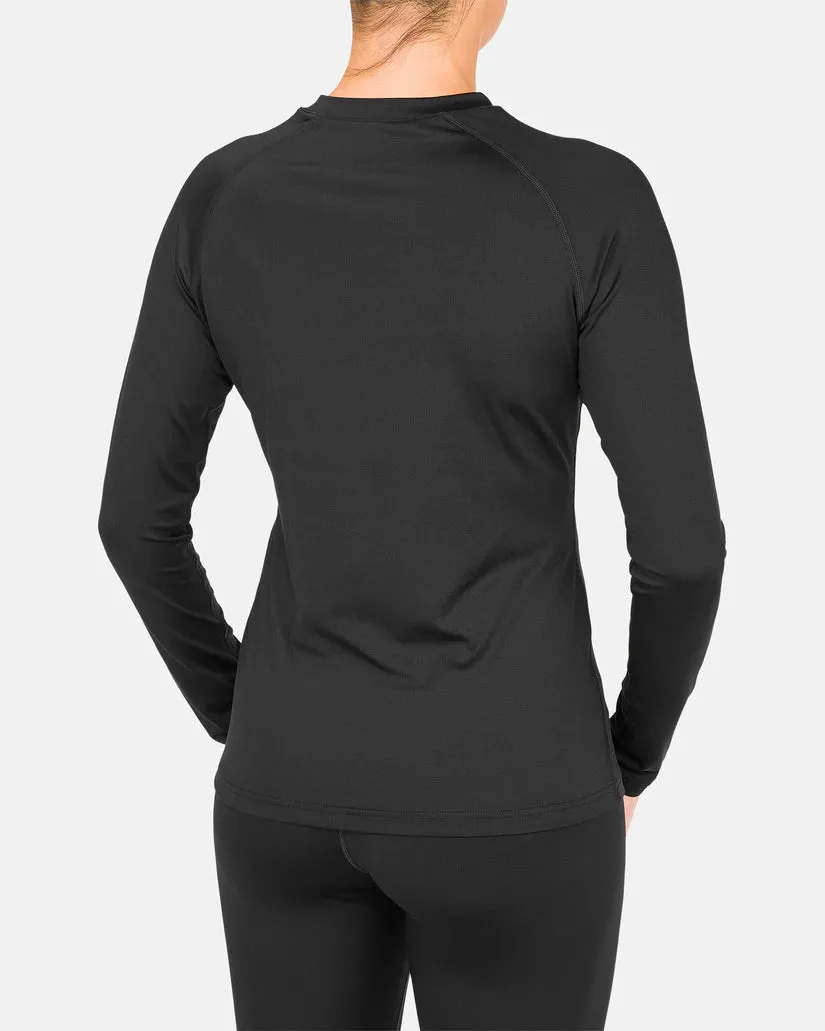Volcom Women's V-Science Crew Base Layer Black H2152502_BLK
