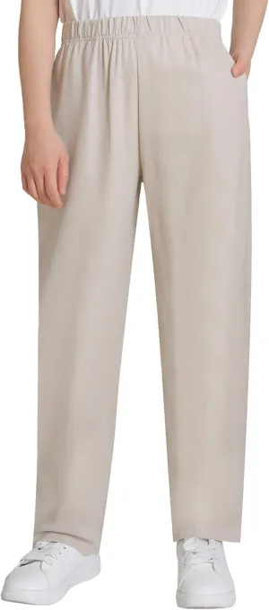 Weintee Women's Petite Linen Pants for 5 FT Short
