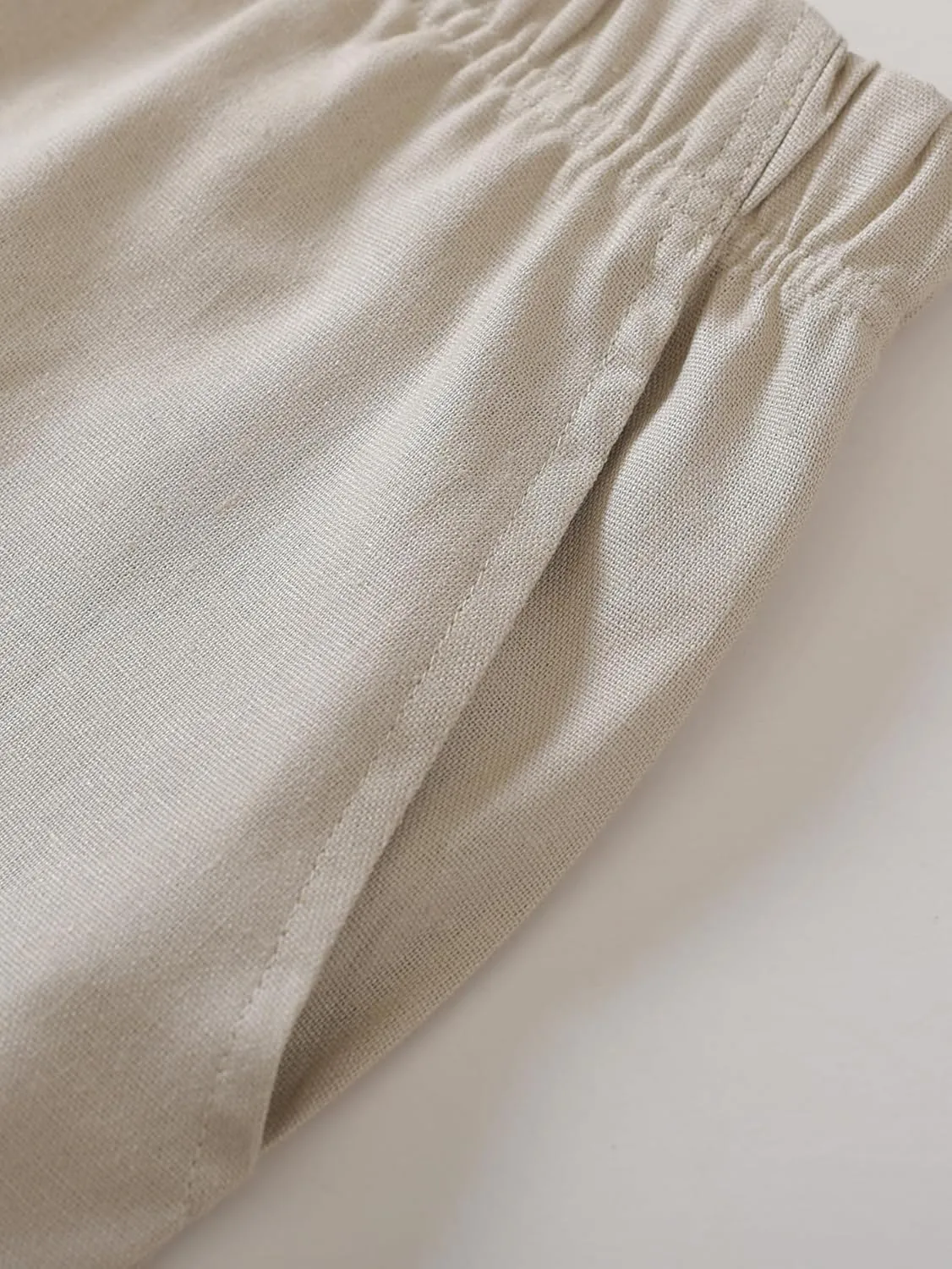 Weintee Women's Petite Linen Pants for 5 FT Short