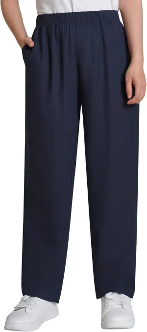 Weintee Women's Petite Linen Pants for 5 FT Short