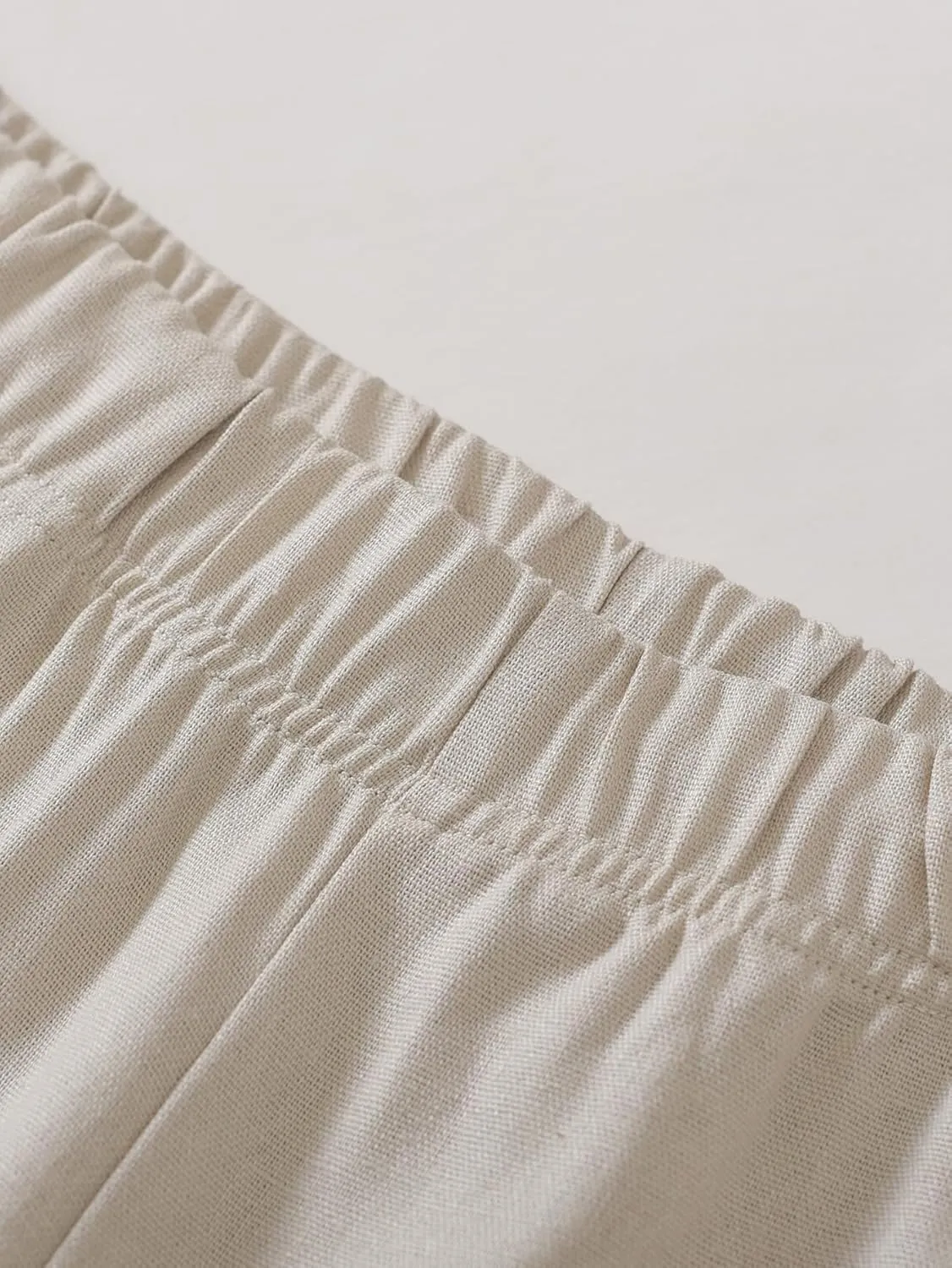 Weintee Women's Petite Linen Pants for 5 FT Short
