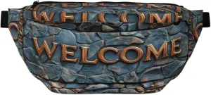 Welcome Stone Wall Fanny Pack For Women Man, Waist Belt Bag Crossbody For Sports Travel Hiking Running Jogging