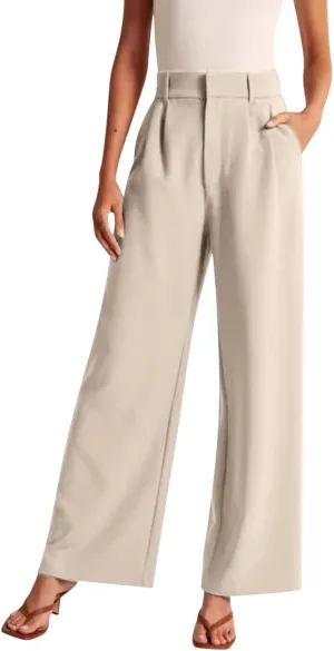 Women Cotton Linen Summer Drawstring Pants Elastic Waist Stretchy Slim Fit Pant Trousers Trendy