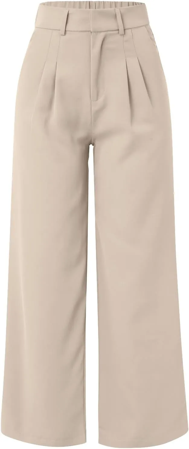 Women Cotton Linen Summer Drawstring Pants Elastic Waist Stretchy Slim Fit Pant Trousers Trendy