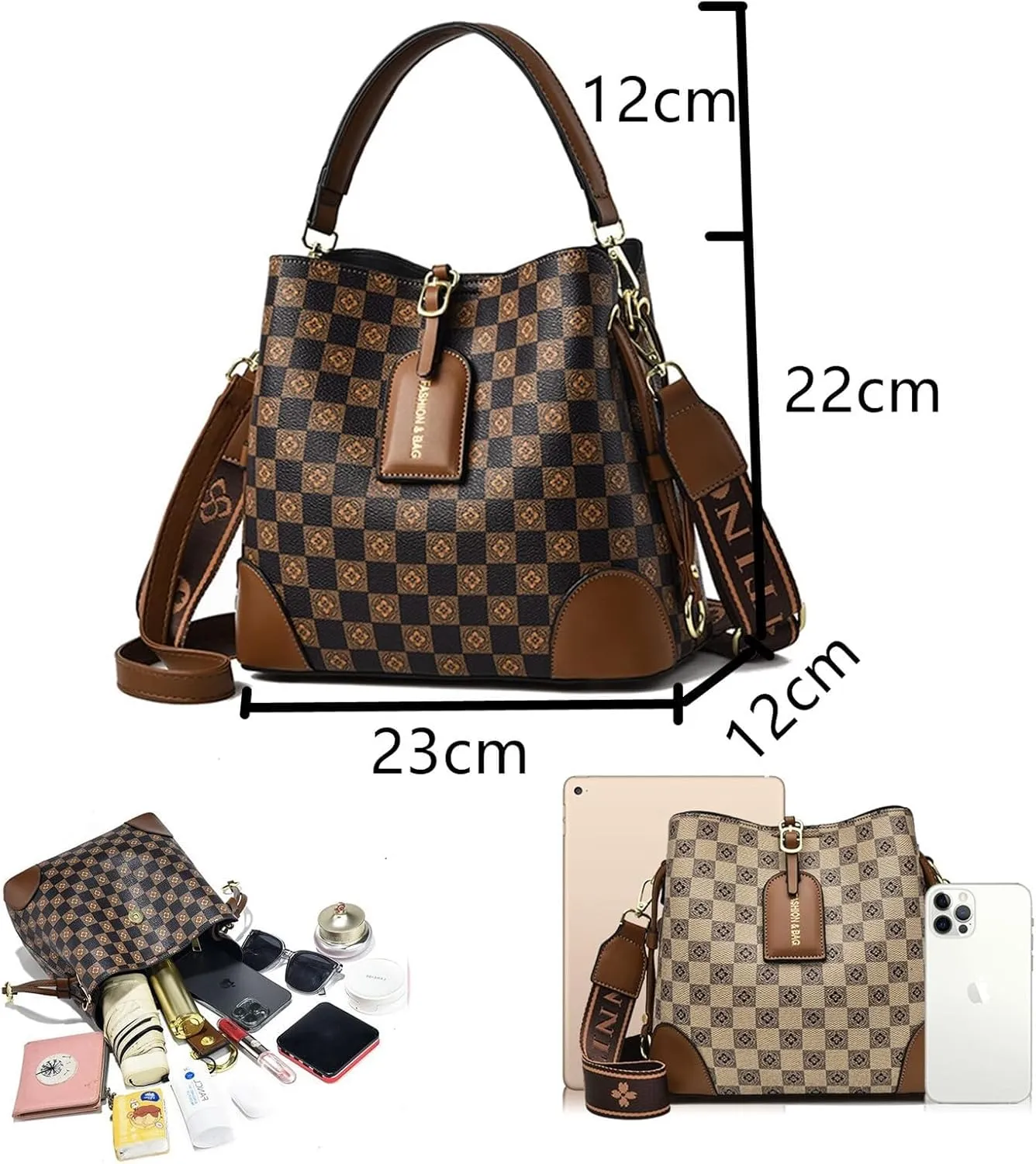 Women Handbags and Purse Tote Bags Ladies Satchel Shoulder Bag Retro Top Handle Hobo Purse