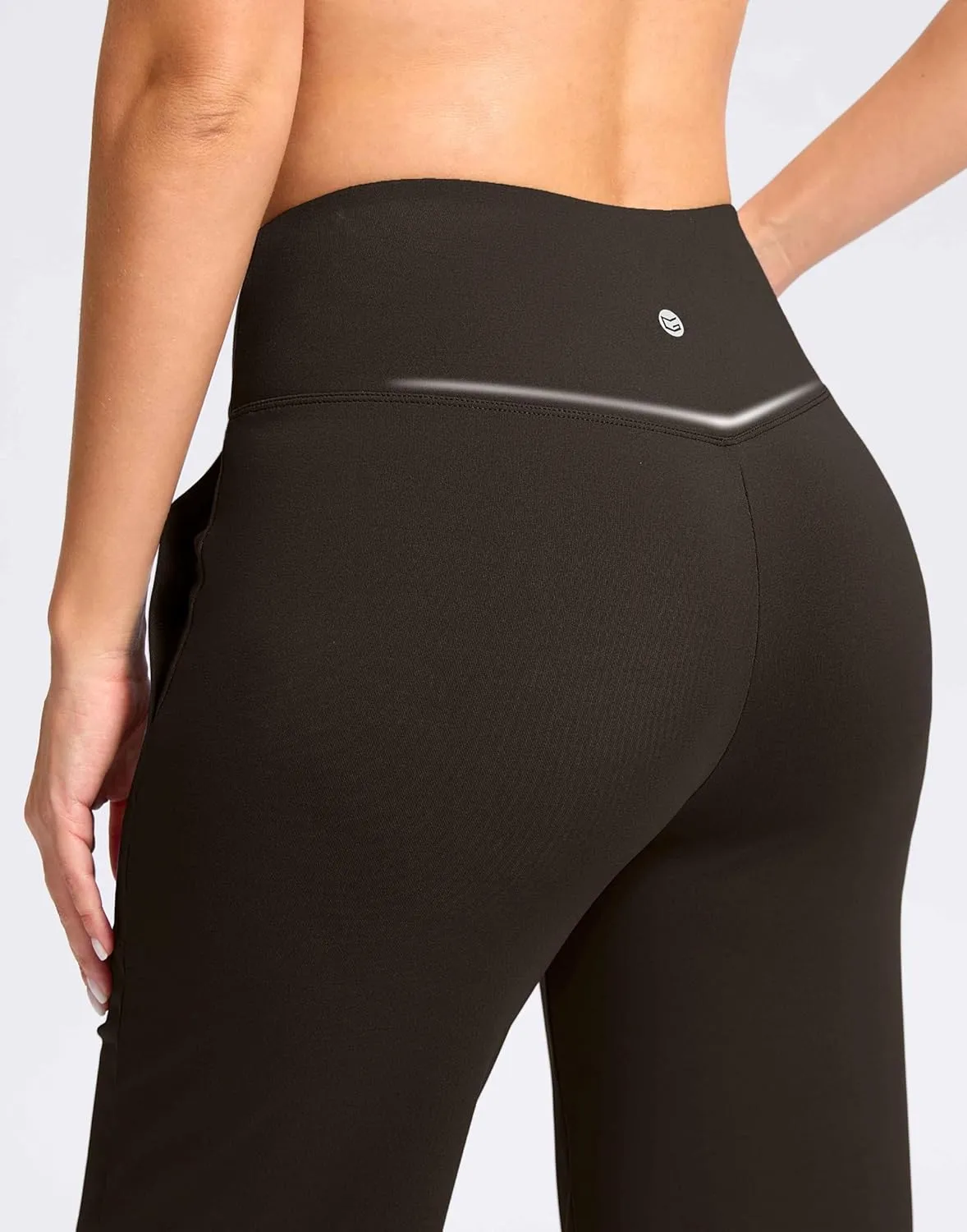 Women's Capri Pants with Pockets High Waist Yoga Pants Wide Leg Workout Crop Summer Pants for Casual, Travel, Exercise