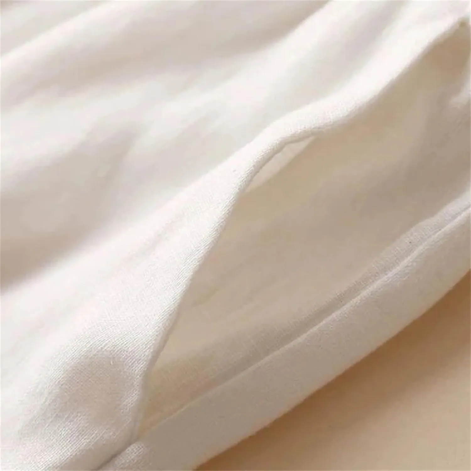 Women's Casual Summer Cotton Linen Wide Leg High Waist Straight Pants in Solid Color Trousers