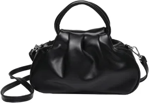 Womens Chic Purse Cloud Handbags Cute Shoulder Crossbody Bag Small Tote Bag Retro Ladies Satchel Pleated Clutch