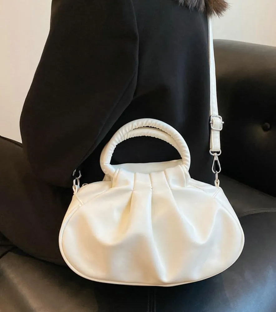 Womens Chic Purse Cloud Handbags Cute Shoulder Crossbody Bag Small Tote Bag Retro Ladies Satchel Pleated Clutch