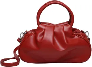 Womens Chic Purse Cloud Handbags Cute Shoulder Crossbody Bag Small Tote Bag Retro Ladies Satchel Pleated Clutch