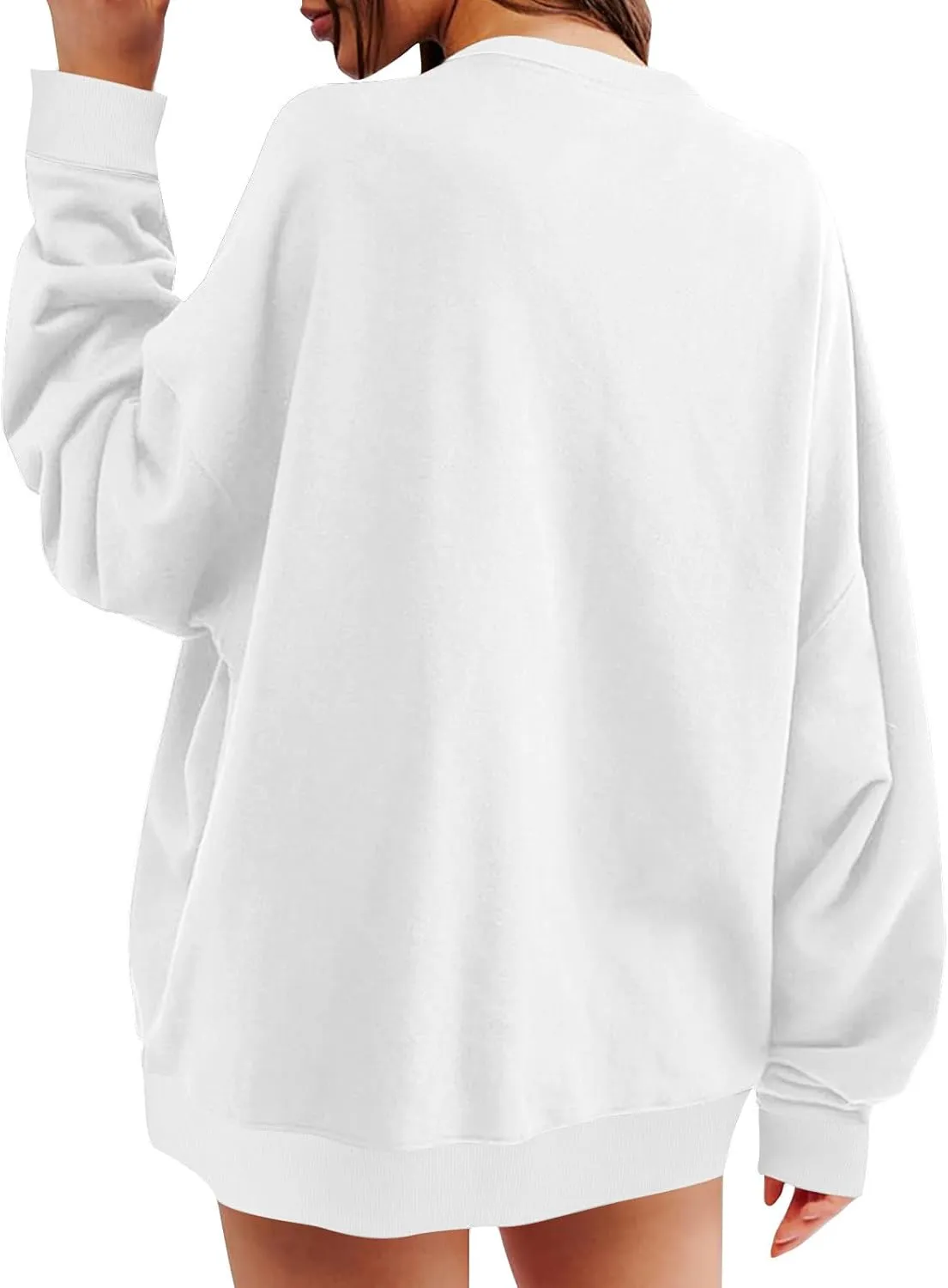 Womens Colorblock Shirt Casual Crew Neck Sweatshirt Fall Long Sleeve Sweatshirt Loose Fitting Tunic Tops Blouse