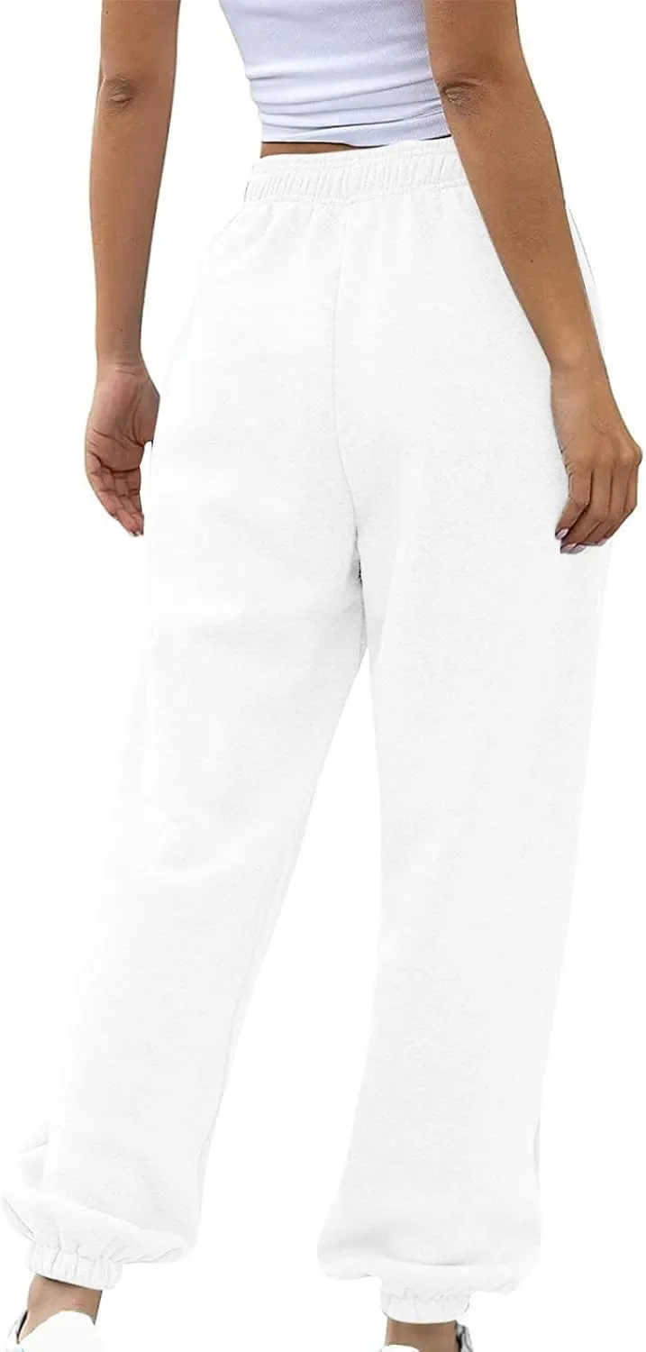 Women's Cotton Linen Summer Floral Palazzo Lounge Pants Elastic Waisted Ankle Length Slim-Fit Trousers Travel