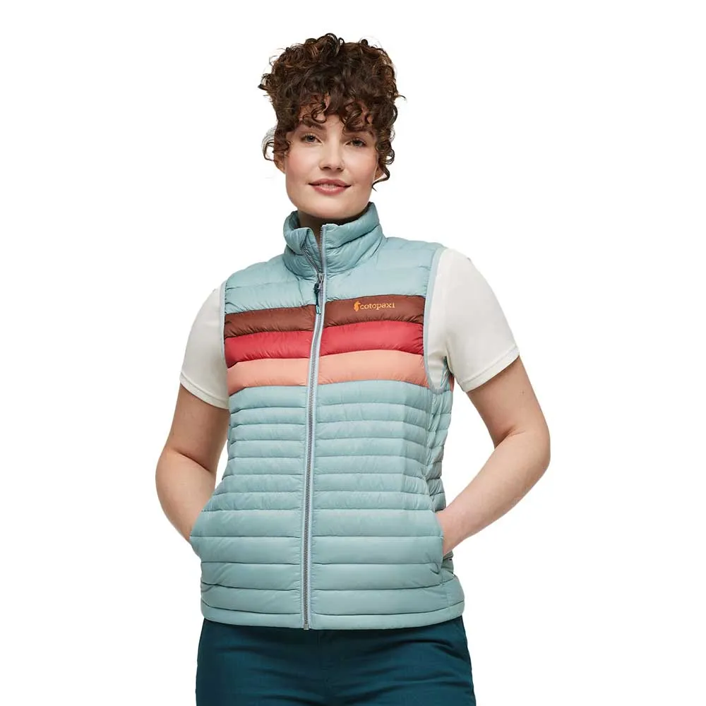 Women's Fuego Down Vest - Sea Spray Stripes