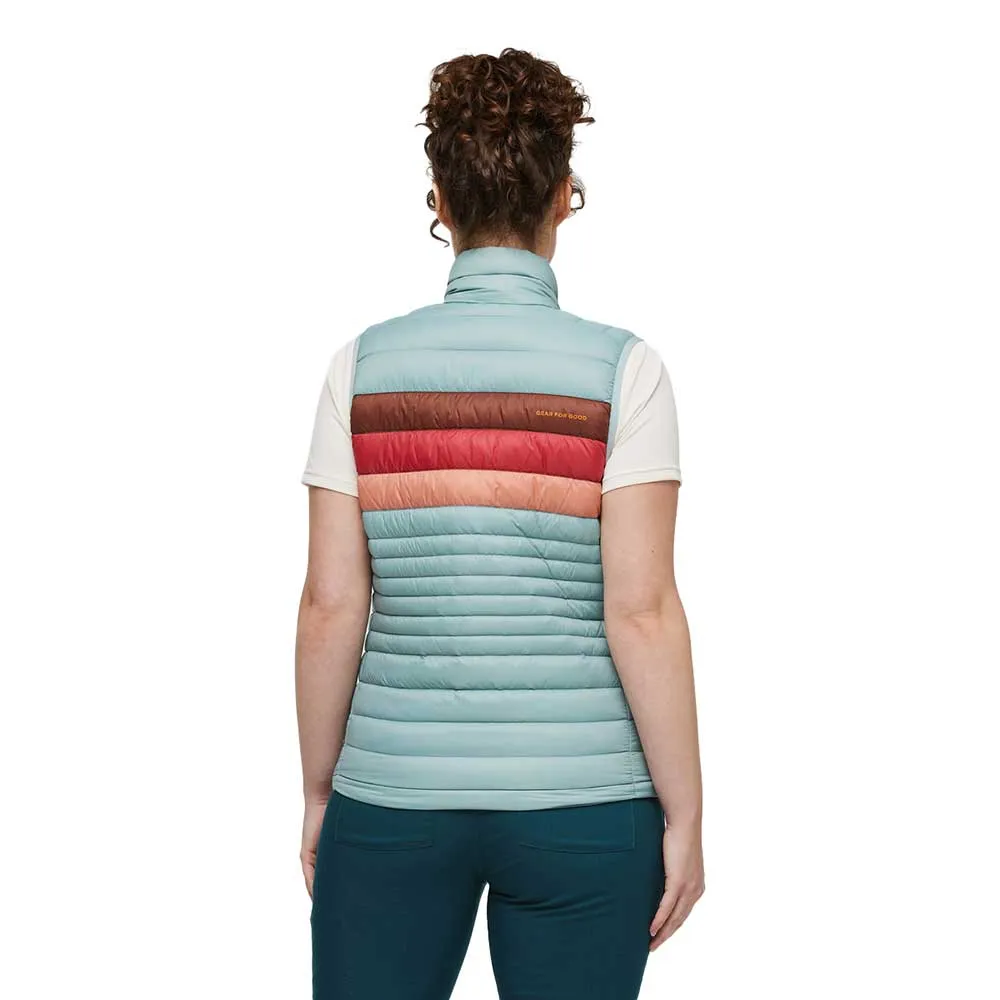 Women's Fuego Down Vest - Sea Spray Stripes
