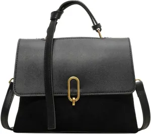 Women's Shoulder Crossbody Bags Vintage Vegan Leather Handbag Small Working Tote Purse for Ladies