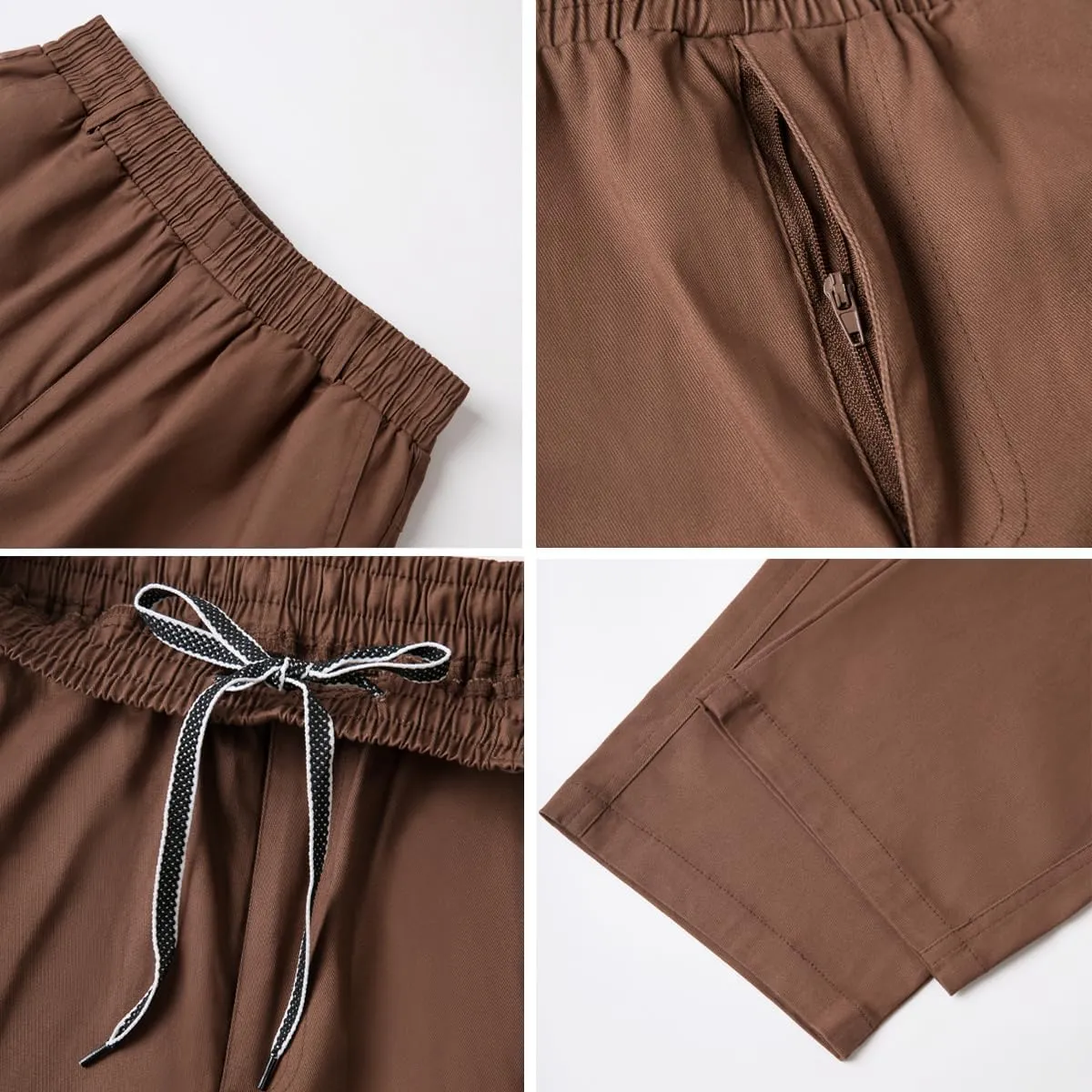 WZIKAI Mens Cargo Pants Elastic Waist Joggers for Men Workout Sweatpants Casual Long Trousers