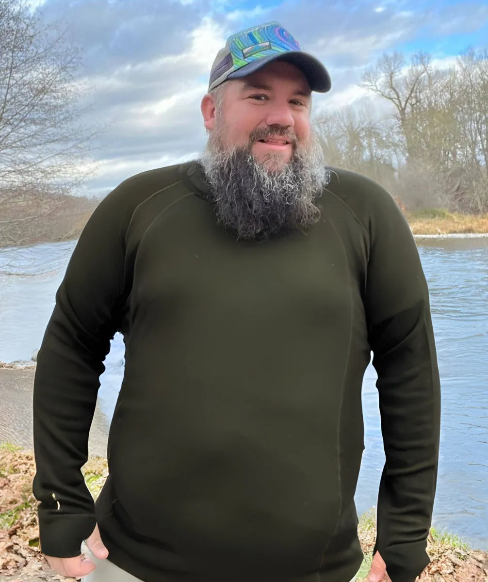XTM Siberia Merino Wool Mens Plus Size Thermal Top Kalamata XL-3XL