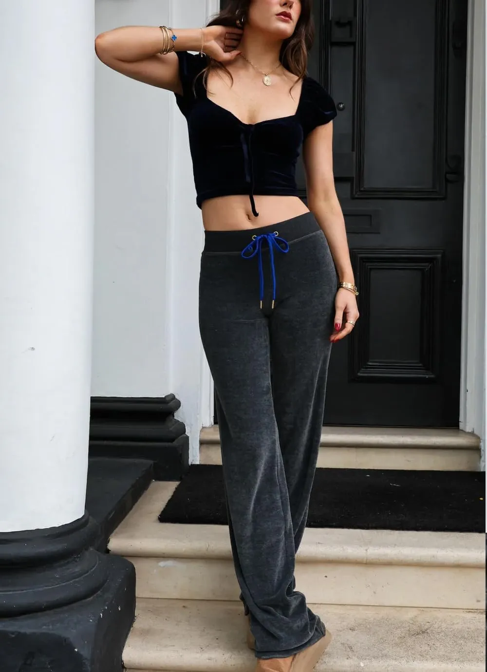 Y2k Wide Leg Sweatpants for Women Embroidered Star Joggers Flare Leggings Low Waist Baggy Lounge Yoga Sweat Pants