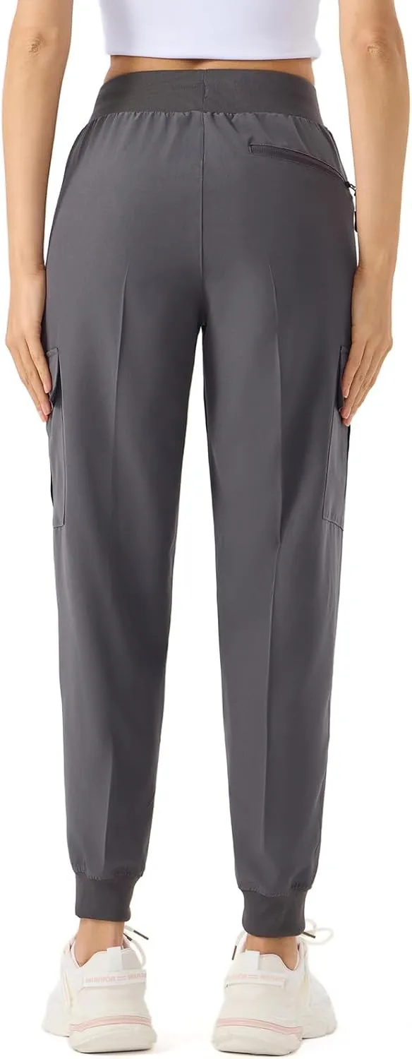 ZENGVEE Women's Quick Dry Hiking Cargo Pants with 5 Pockets Lightweight Athletic Travel Outdoor Joggers Casual Track Pants